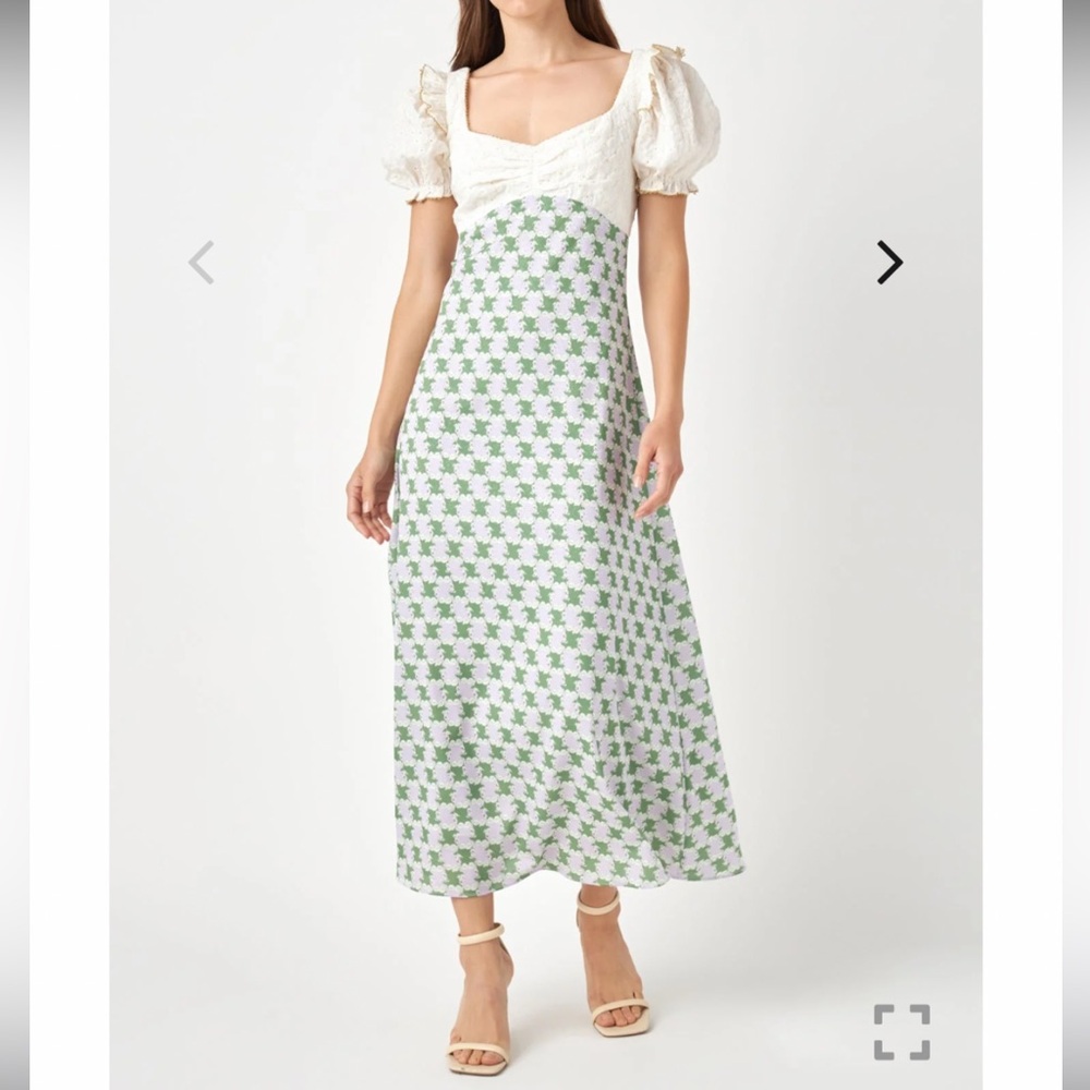 English Factory Floral Maxi Dress
